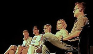 Fausto Gianelli, Flavio Novara, Mirca Garuti, Manuela Ciambiellini e Giovanni Iozzoli. Da sinistra a destra.